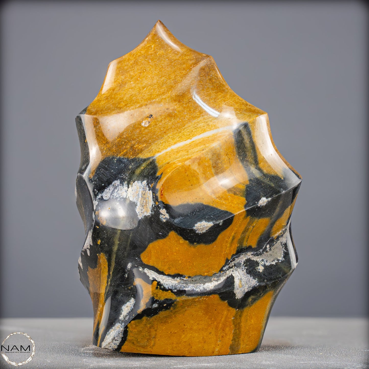 Natürliche Jaspis-Chalcedon Kristallflamme - 2744,83g