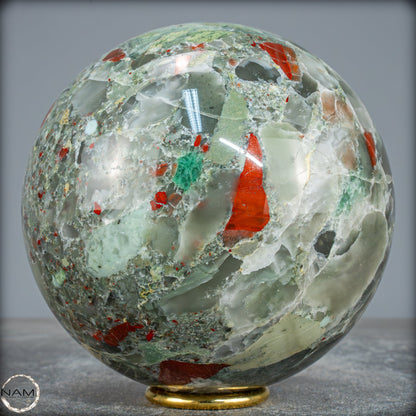 Natürliche Drachenblut-Jaspis Kugel aus Afrika - 2959,58g - 132mm