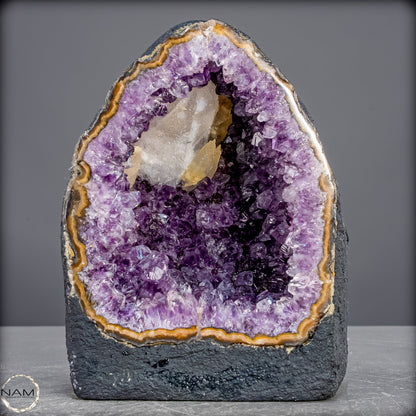Amethyst-Druse mit Calcit aus Uruguay – 1626,45g