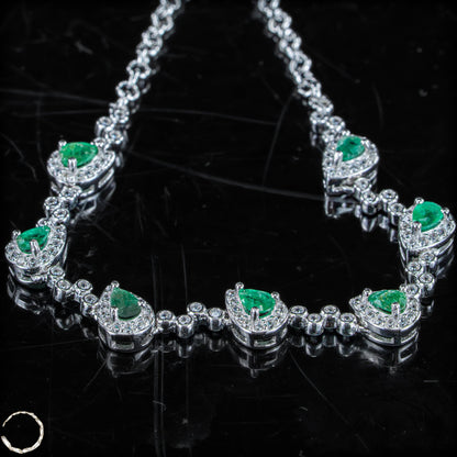 Elegantes Smaragd-Armkettchen - 5,71g 28,55ct