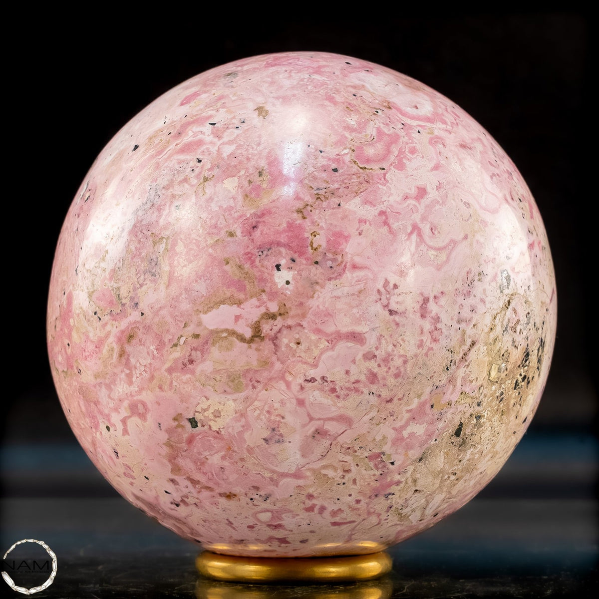 Rhodochrosit-Kugel – imposantes Unikat in Rosa-2012,44g