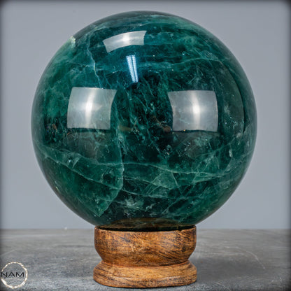 Natürliche Grüne Fluorit Kristallkugel, Spitzenqualität - 6619,14g