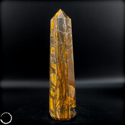 Natürlicher Tigerauge-Obelisk - 752,69g