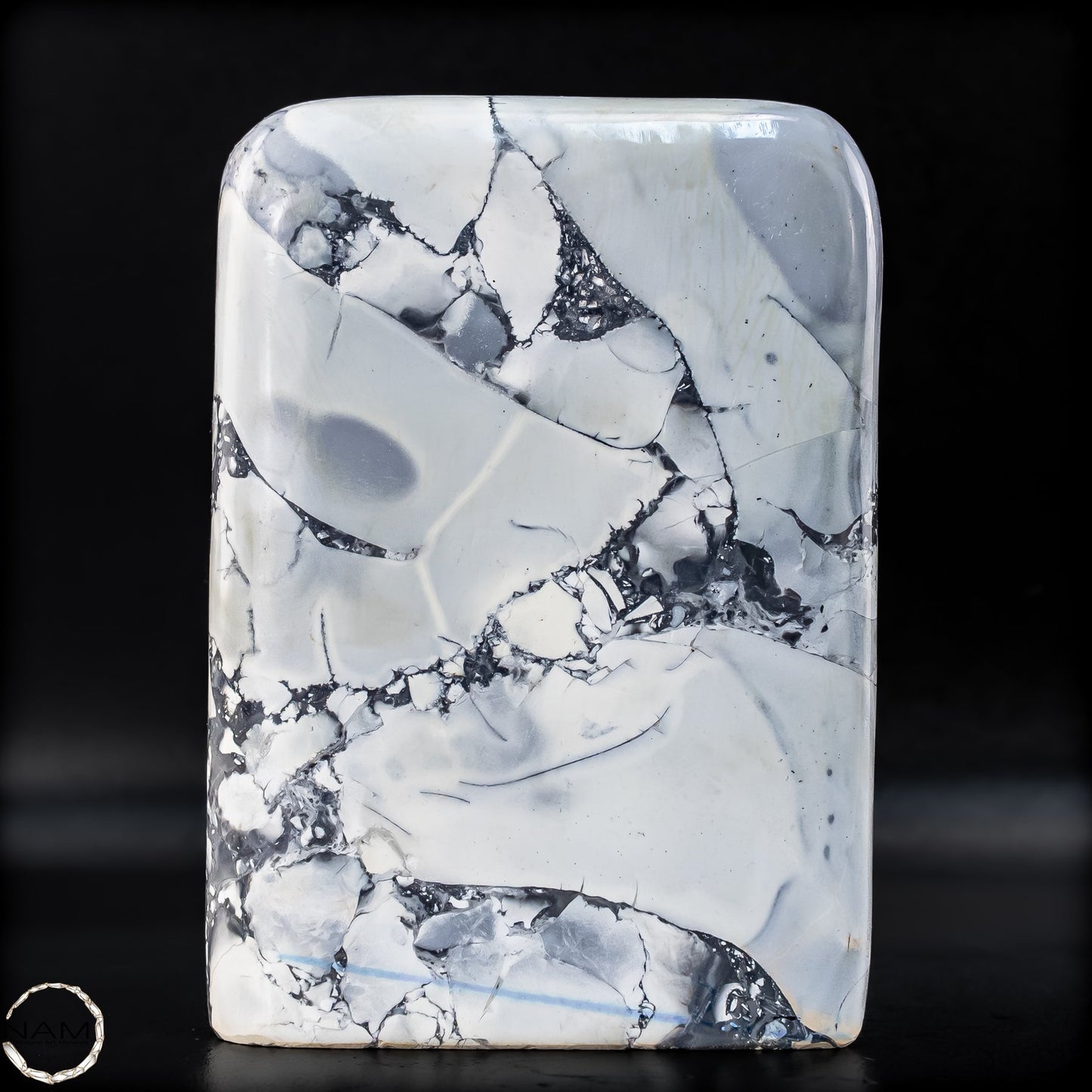 Natürliche Indonesische Picture Jasper-Kristall Freiform – 949,28g