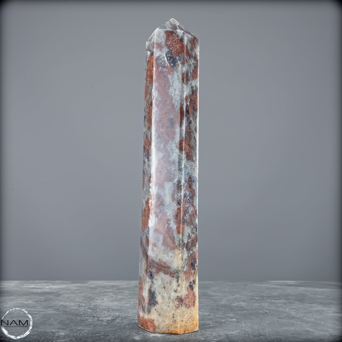 Natürliche Rote Aventurin Obelisk aus Madagaskar - 677,22g