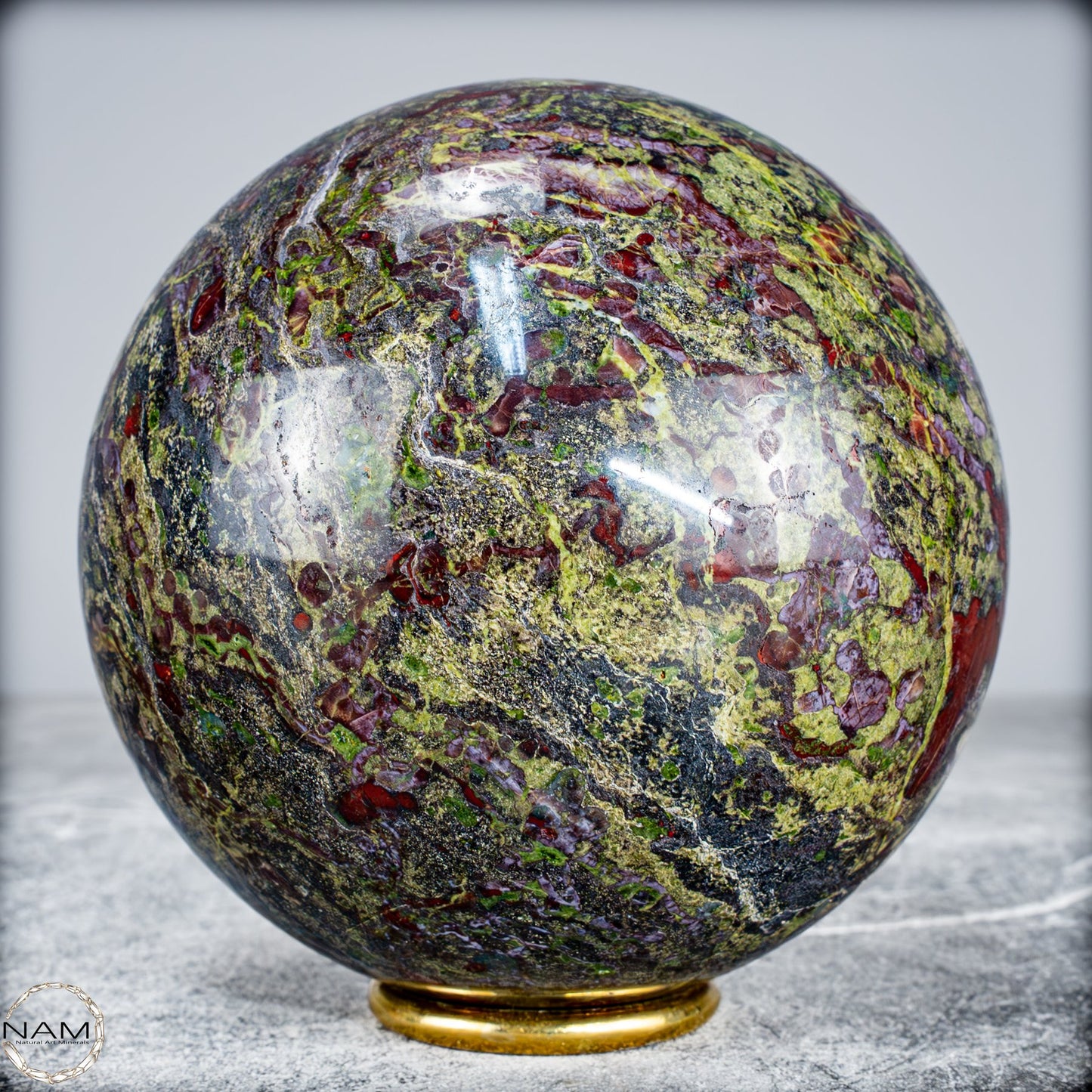 Natürliche Drachenblut-Jaspis Kugel aus Australien - 2086,72g - 116mm