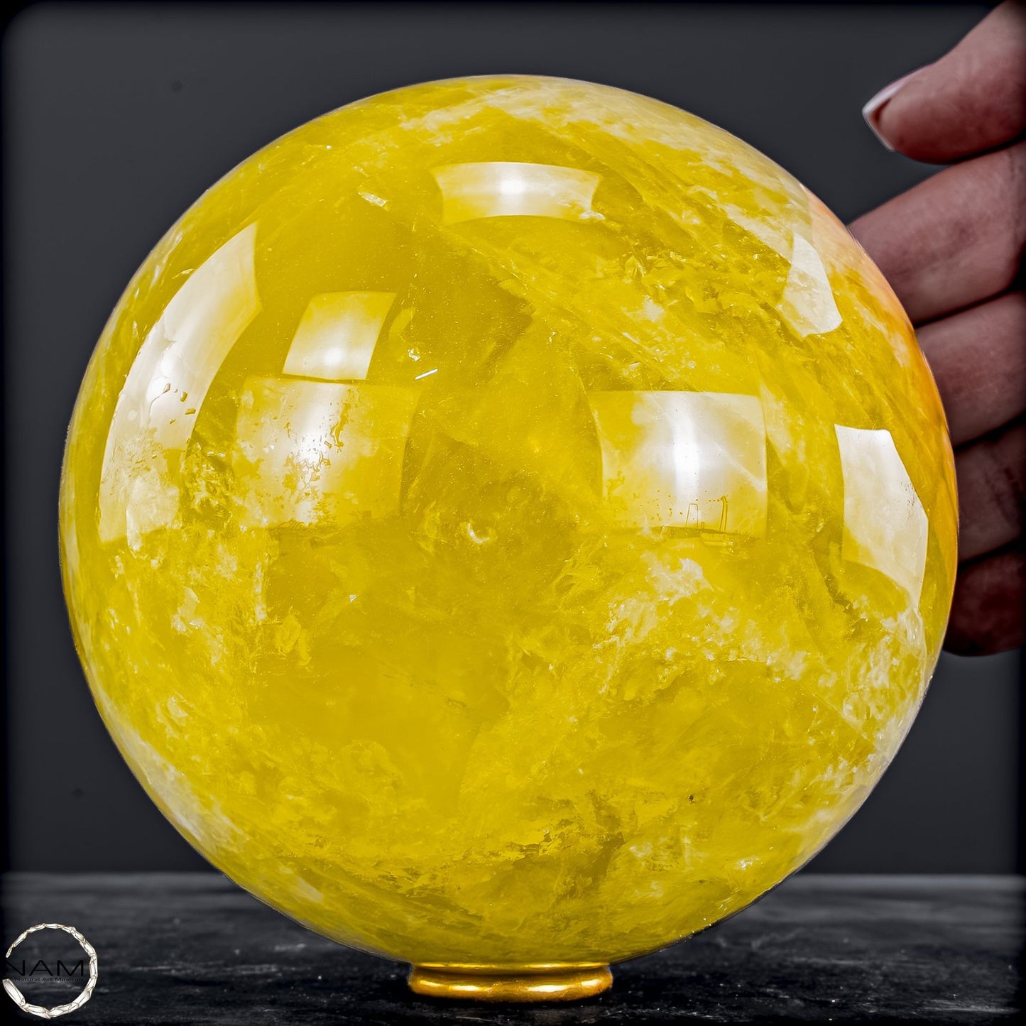 Top Qualität Transparenter Citrin Kristall Kugel - Brasilien - 2375,93g