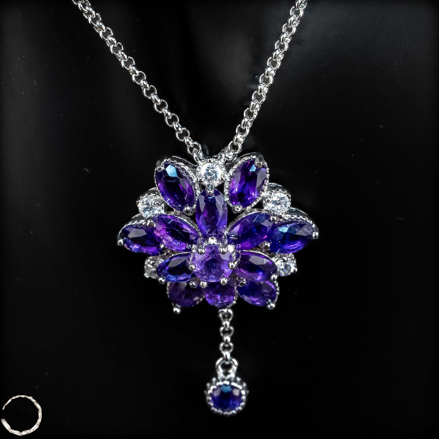 Amethyst-Kette – elegante Tiefe in leuchtendem Violett - 5,97g-29,85ct