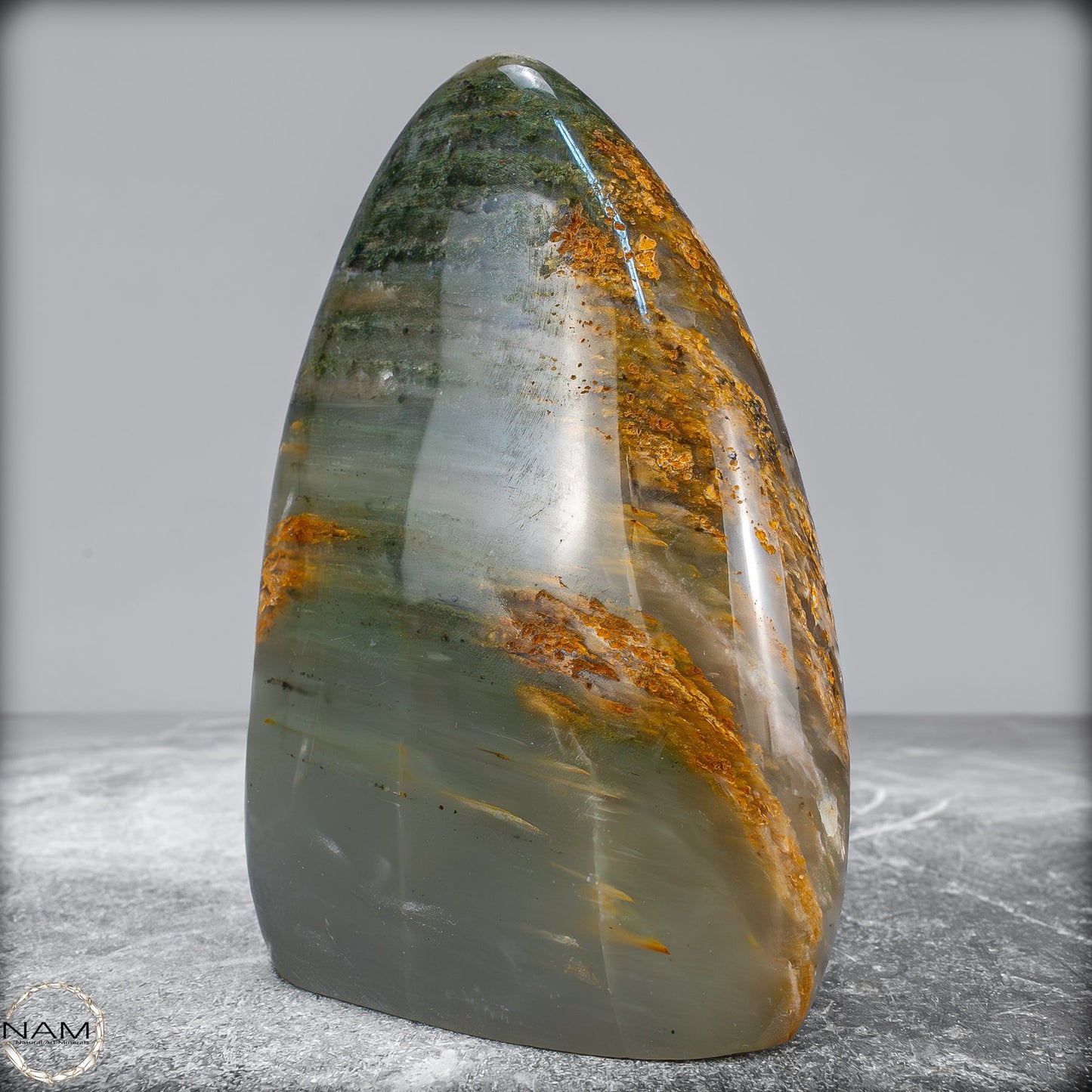 Natürliche Grüne-Quarzkristall Freiform aus Brasilien - 667,96g