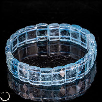 Eleganz in Blau – Aquamarin-Armband Afghanistan -41,08g 205,4ct