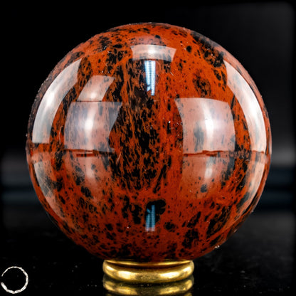 Natürliche Mahagoni-Obsidian Kristall-Kugel - 463,16g