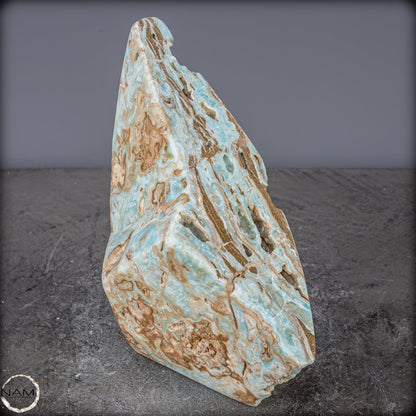 Natürlicher Blau-Grüne Aragonit Kristall-Freiform - 2287,04g