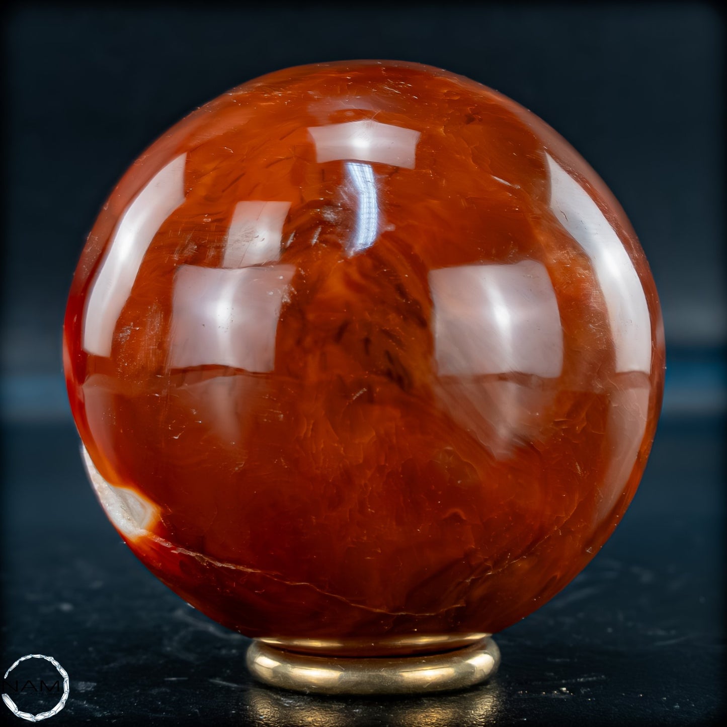 Natürliche Mehrfabige Carneol Kristall Kugel - 379,69g