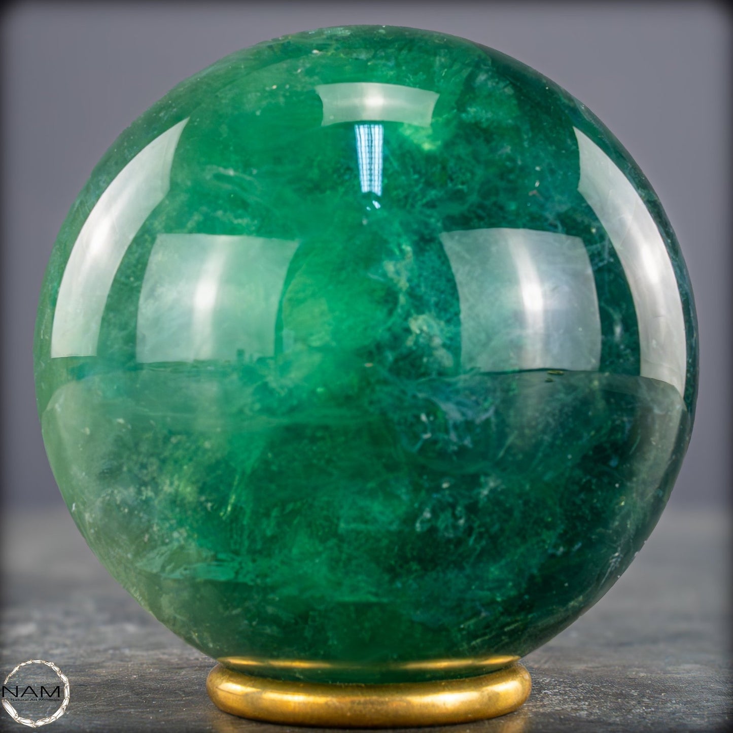 Natürliche Grüne Fluorit Kristallkugel, Spitzenqualität - 1001,02g