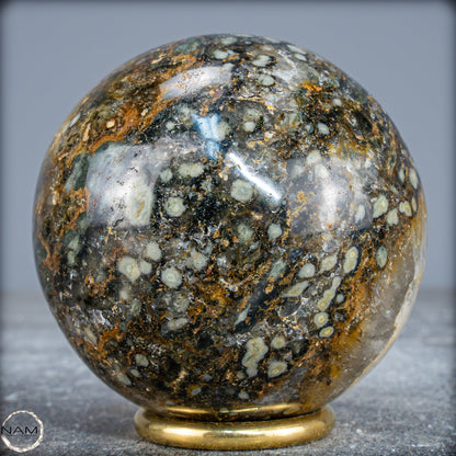 Natürliche Ocean-Jaspis-Achat Kugel - 652,51g