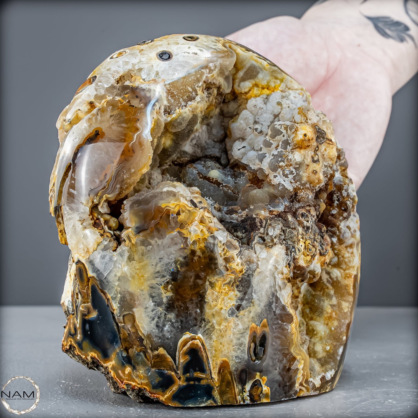 Achat-Druse –  Natürlichen Schönheit aus Brasilien 1661,19g