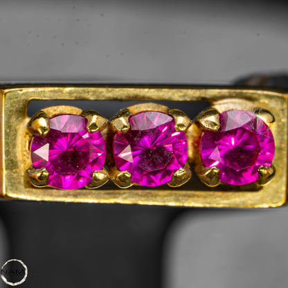 Rubin-Diamant-Ring aus 333er Gold – Ein Symbol von Leidenschaft und Eleganz -10,9ct