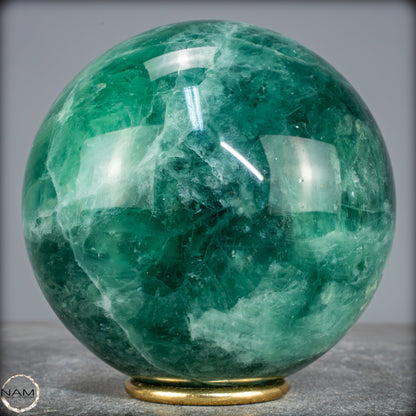 Natürliche Grüne Fluorit Kristallkugel, Spitzenqualität - 4757,67g