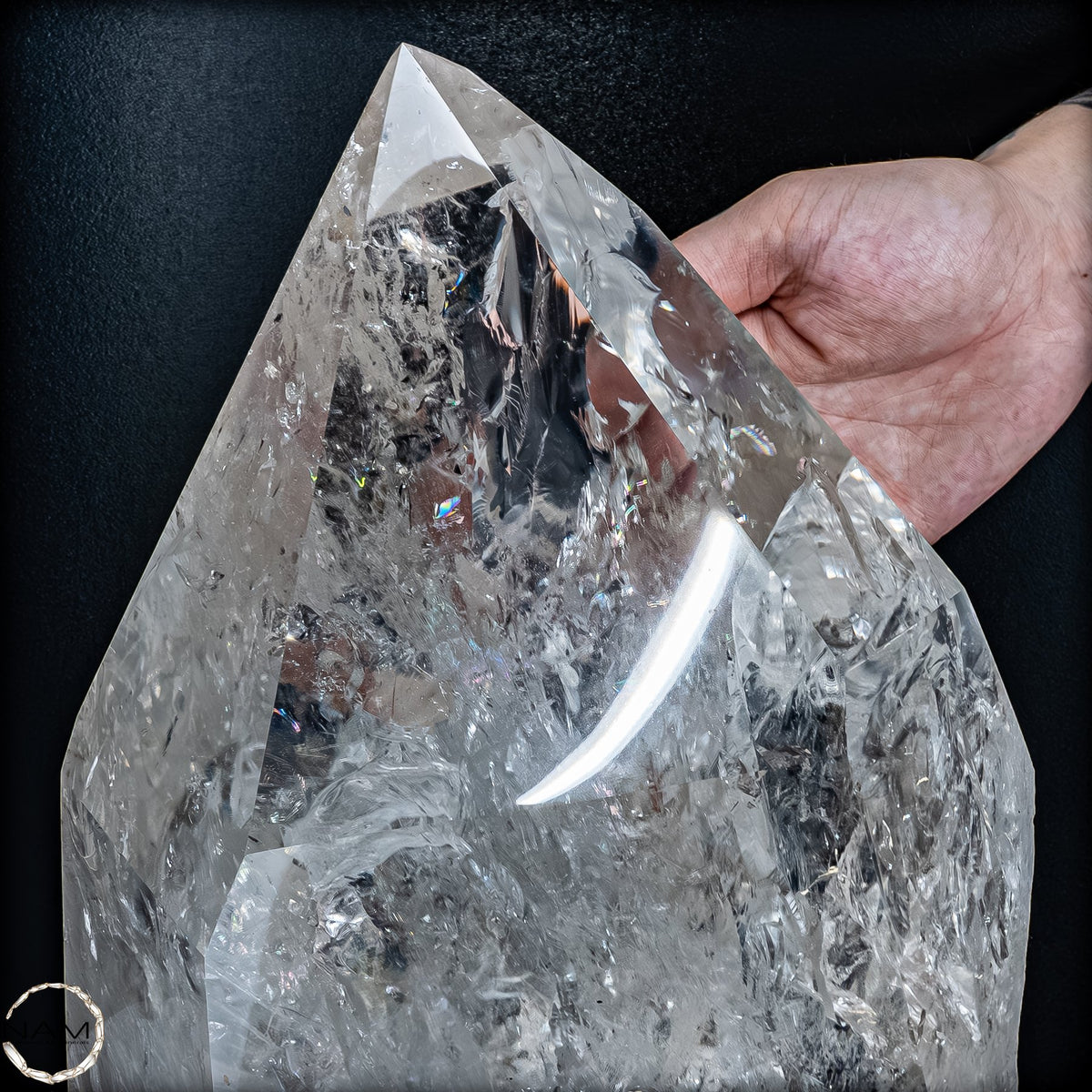 Natürlicher Lumerische Quartz Kristall Phantom auf Ständer - 10802,49g