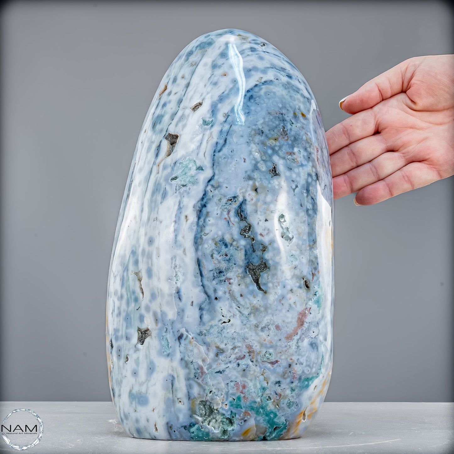 Natürliche Ozean-Jaspis Kristall-Freiform - 7147,22g
