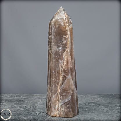 Natürlicher Rauchquarz-Kristall Obelisk aus Brasilien - 2178,44g