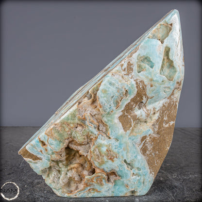 Natürlicher Blau-Grüne Aragonit Kristall-Freiform - 2287,04g