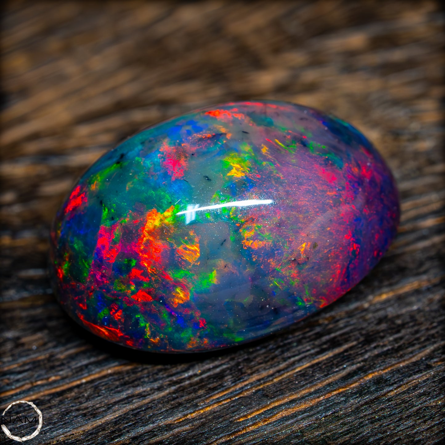 Großer AAA+ Schwarzer Opal Cabochon, 14,225ct - 2,845g