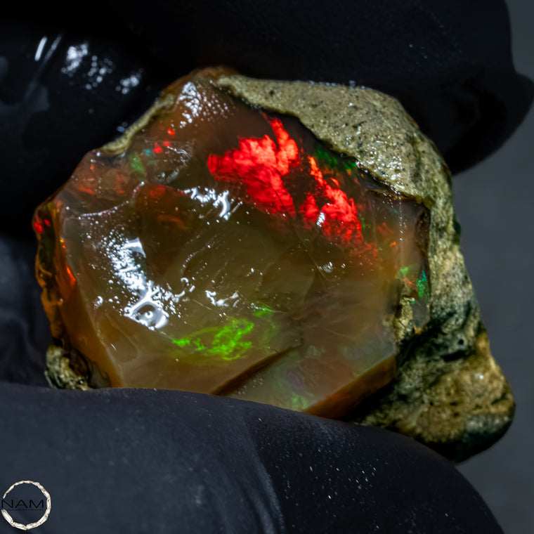 Seltener Natürlicher Kristall-Opal, Äthiopien -9,54g -47,7Ct