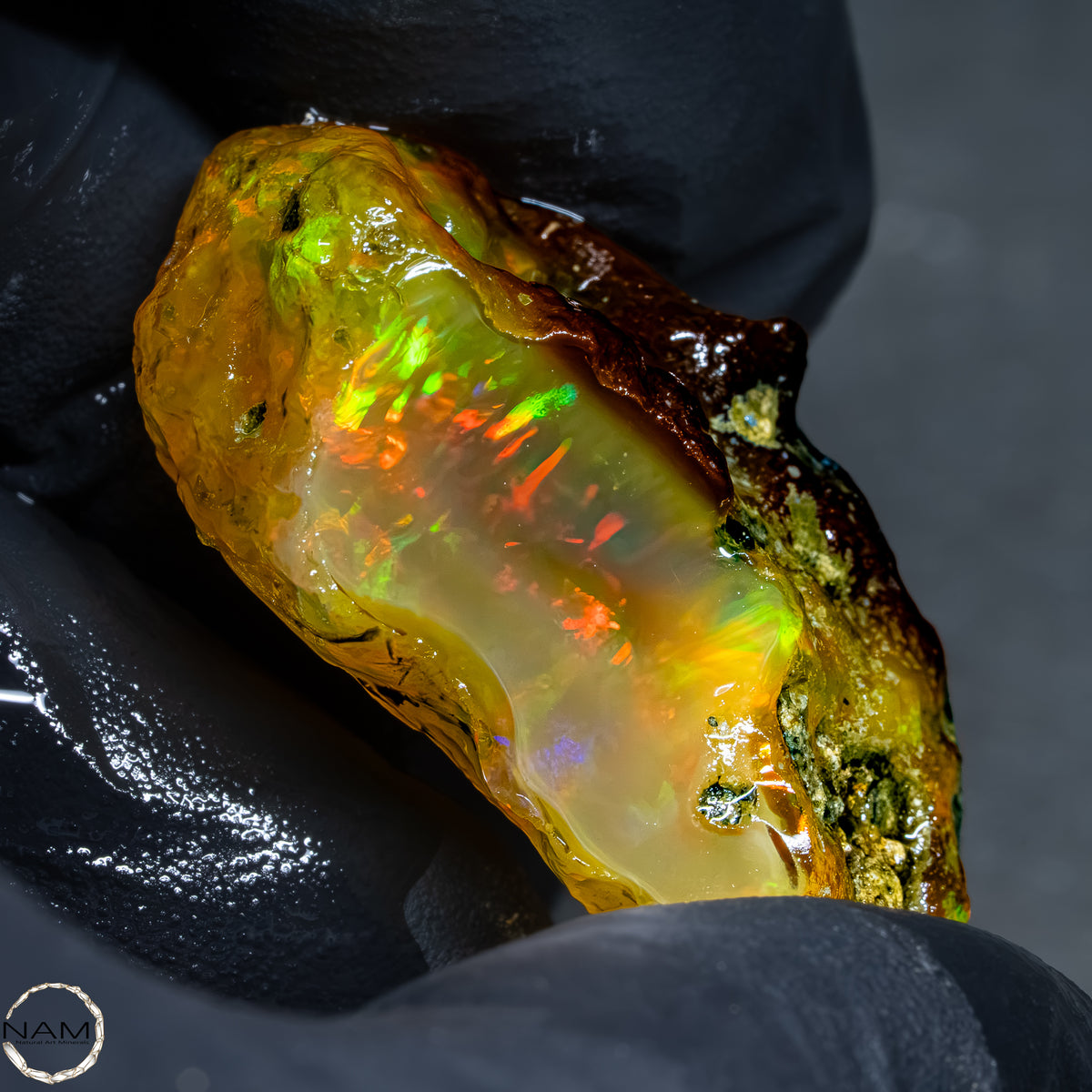 Seltener Natürlicher Kristall-Opal, Äthiopien -12,41g - 62,05Ct