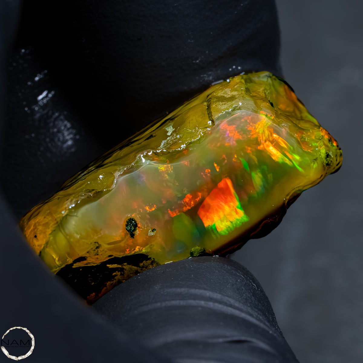 Seltener Natürlicher Kristall-Opal, Äthiopien -12,41g - 62,05Ct