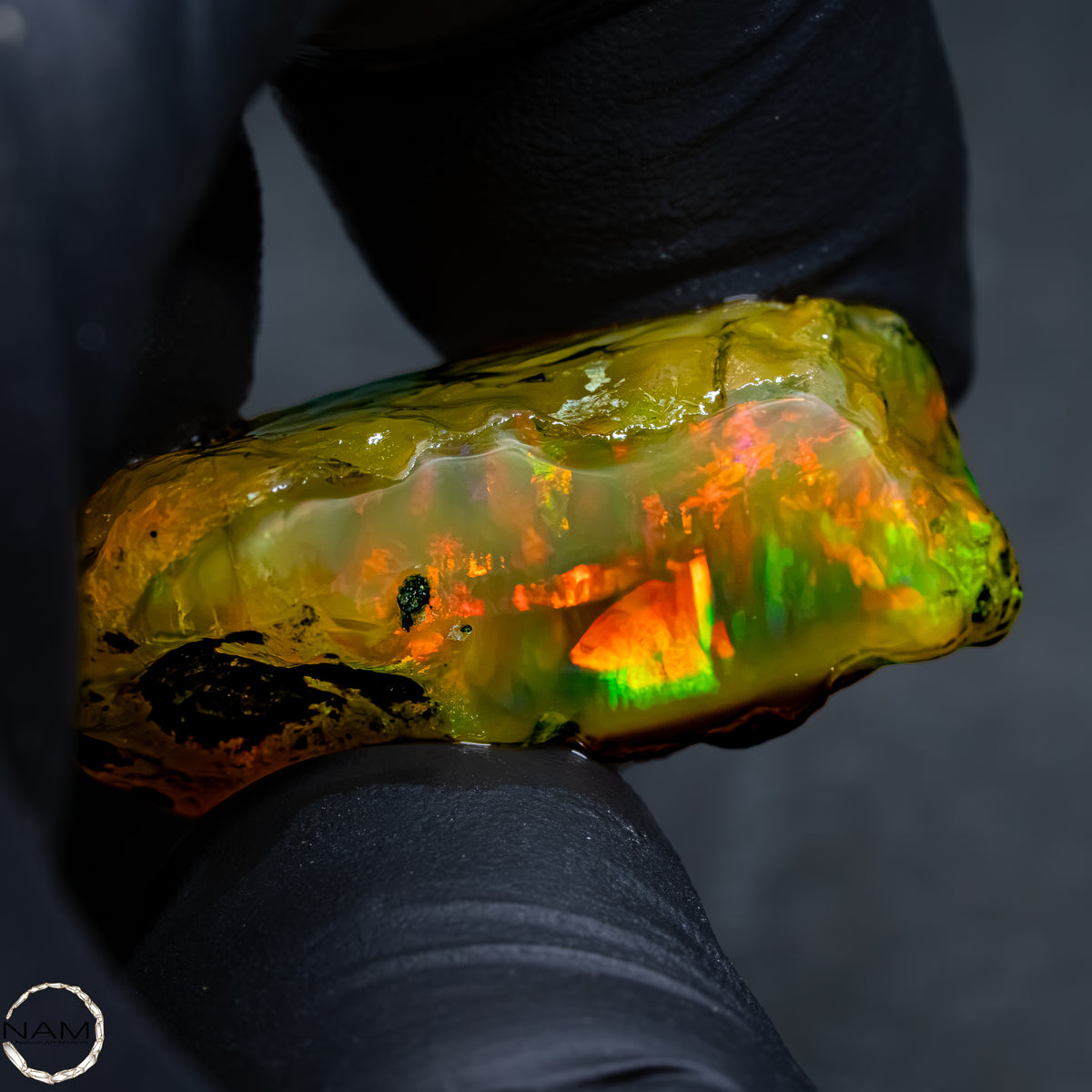 Seltener Natürlicher Kristall-Opal, Äthiopien -12,41g - 62,05Ct