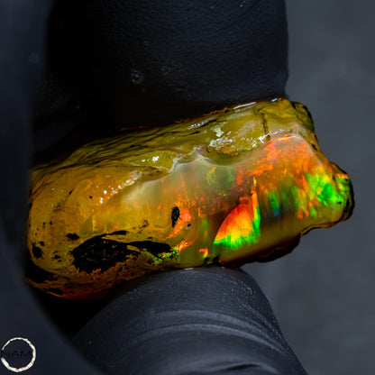 Seltener Natürlicher Kristall-Opal, Äthiopien -12,41g - 62,05Ct