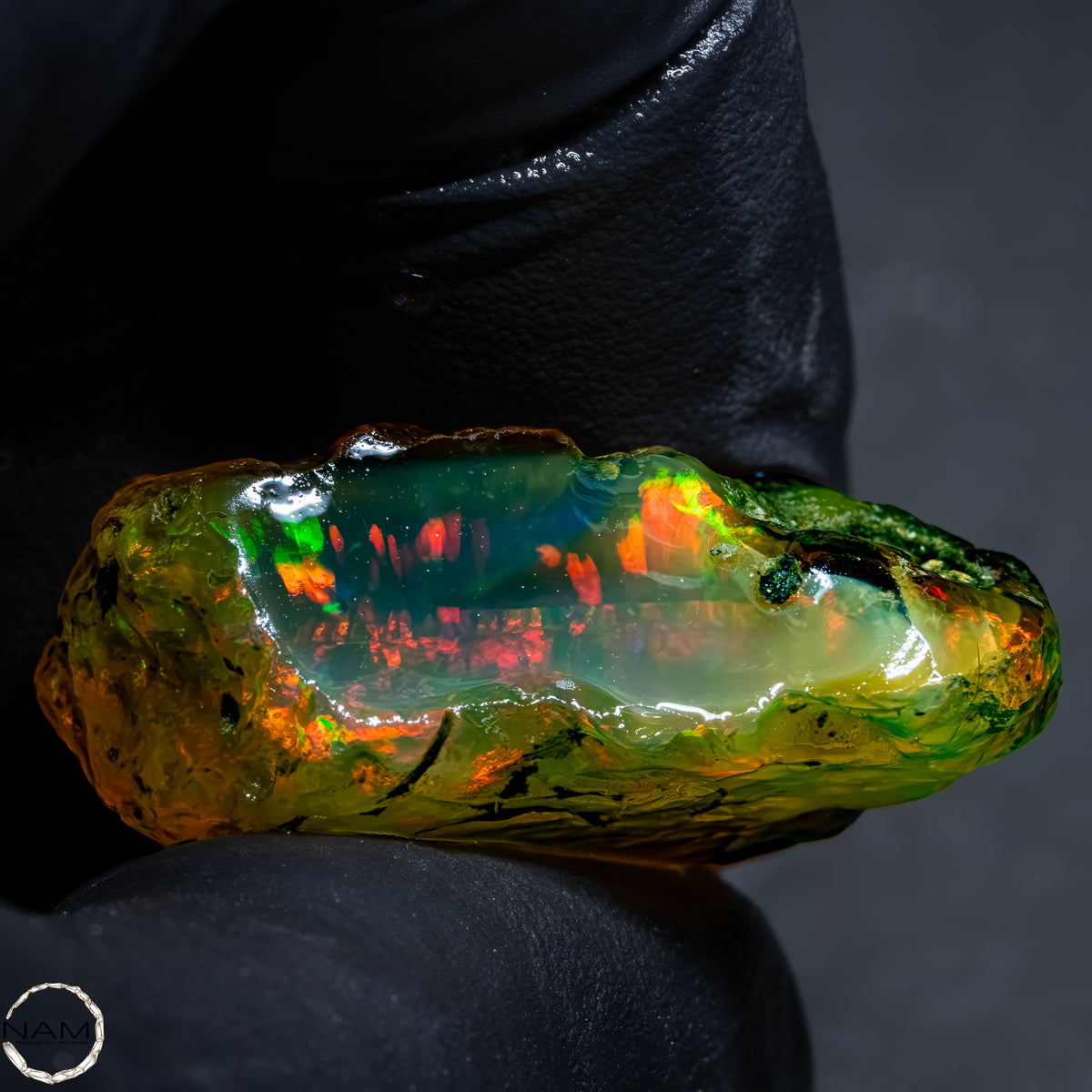 Seltener Natürlicher Kristall-Opal, Äthiopien -12,41g - 62,05Ct