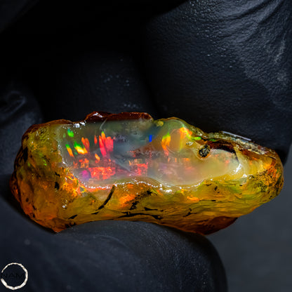 Seltener Natürlicher Kristall-Opal, Äthiopien -12,41g - 62,05Ct