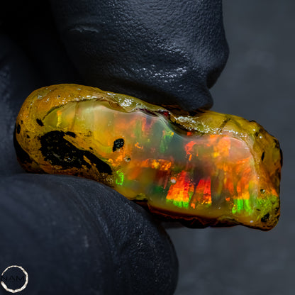 Seltener Natürlicher Kristall-Opal, Äthiopien -12,41g - 62,05Ct