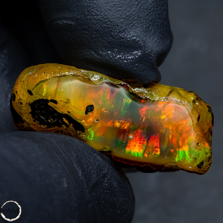 Seltener Natürlicher Kristall-Opal, Äthiopien -12,41g - 62,05Ct