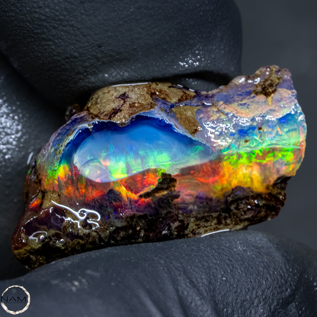 Seltener Natürlicher Kristall-Opal, Äthiopien -4,53g - 22,65Ct