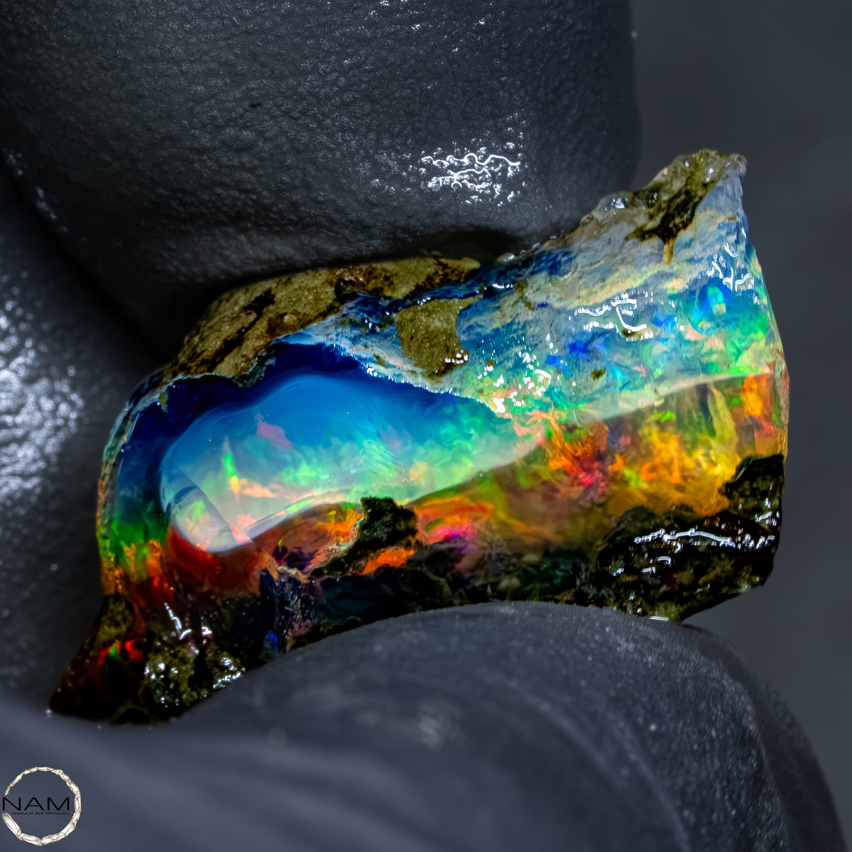 Seltener Natürlicher Kristall-Opal, Äthiopien -4,53g - 22,65Ct