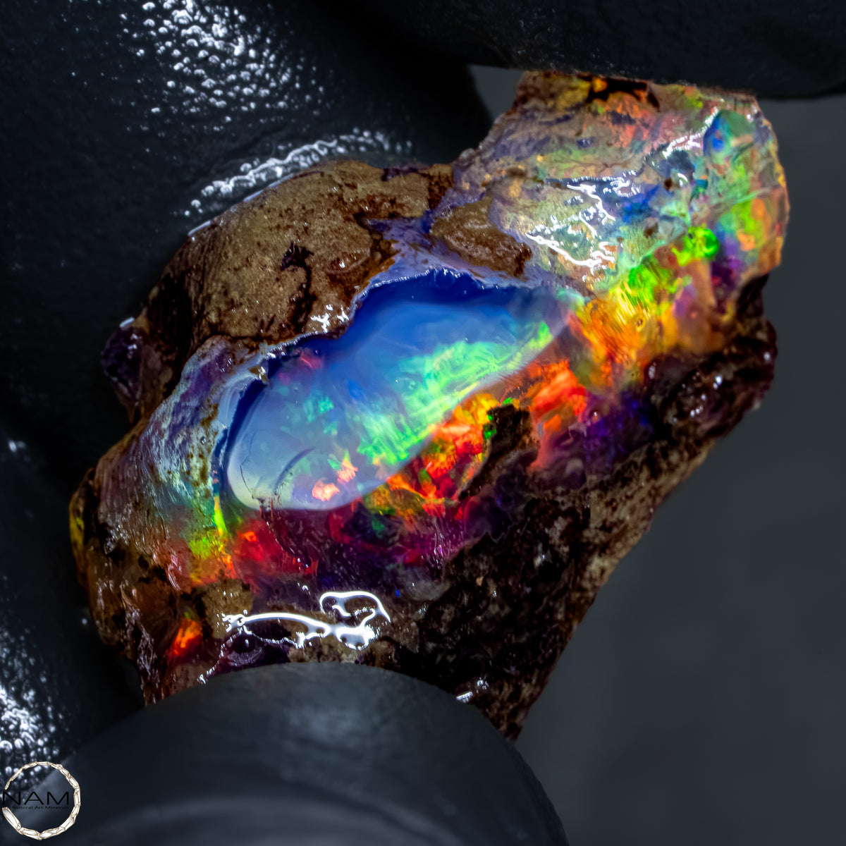 Seltener Natürlicher Kristall-Opal, Äthiopien -4,53g - 22,65Ct