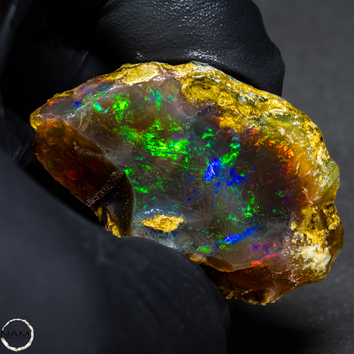Seltener Natürlicher Kristall-Opal, Äthiopien -21,28g -106,4Ct