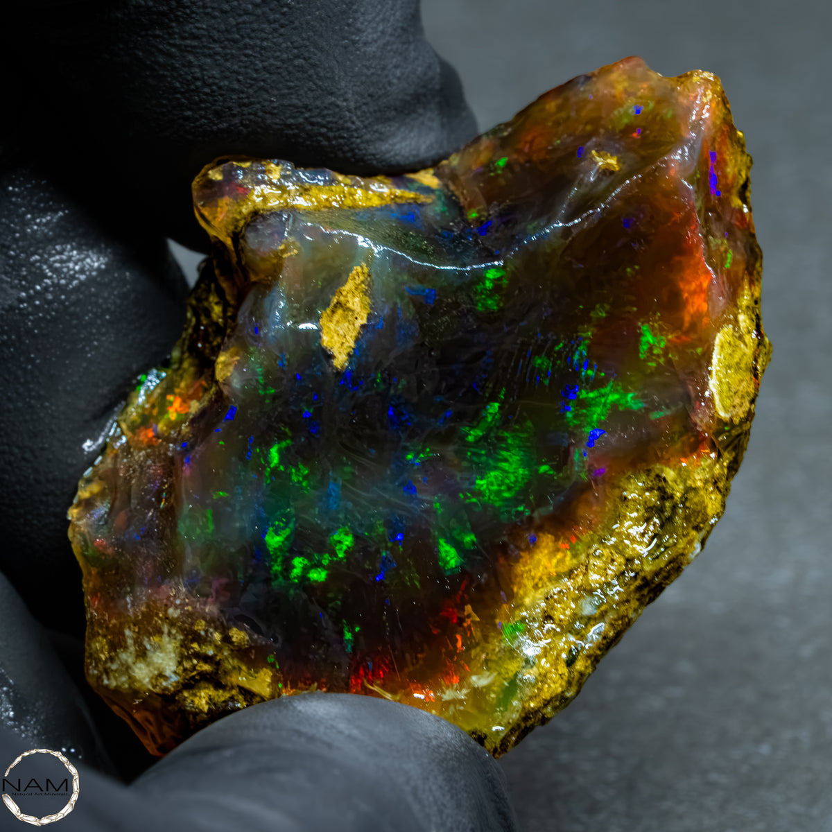 Seltener Natürlicher Kristall-Opal, Äthiopien -21,28g -106,4Ct
