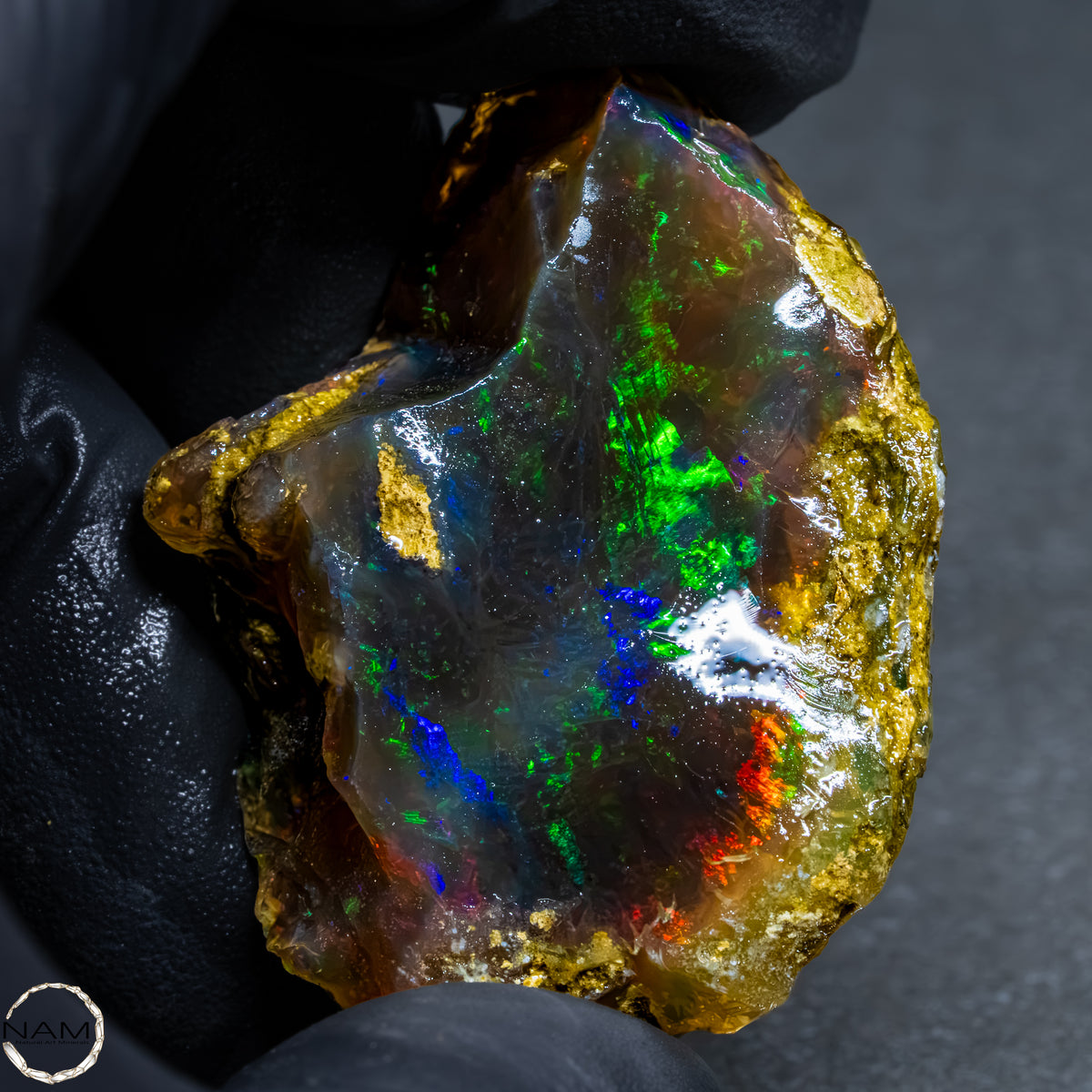 Seltener Natürlicher Kristall-Opal, Äthiopien -21,28g -106,4Ct