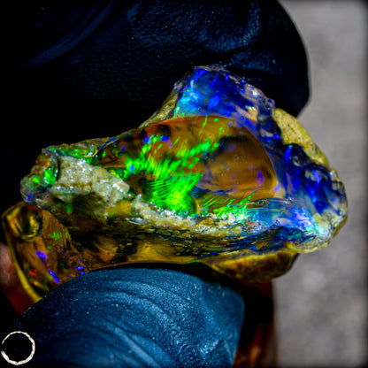 Seltener Natürlicher Großer Kristall-Opal, Äthiopien - 76,65 ct