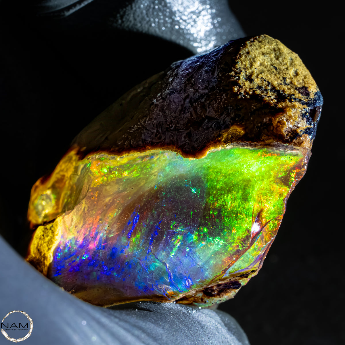 Seltener Natürlicher Kristall-Opal, Äthiopien - 38,64g -193,2Ct