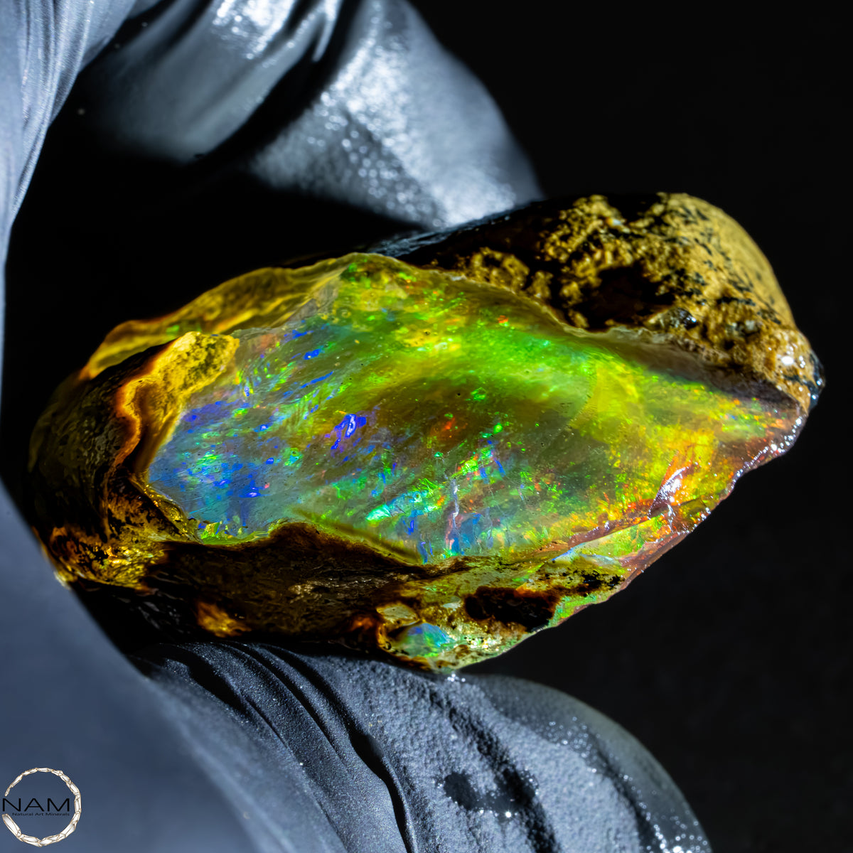 Seltener Natürlicher Kristall-Opal, Äthiopien - 38,64g -193,2Ct