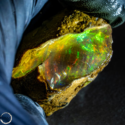 Seltener Natürlicher Kristall-Opal, Äthiopien - 38,64g -193,2Ct