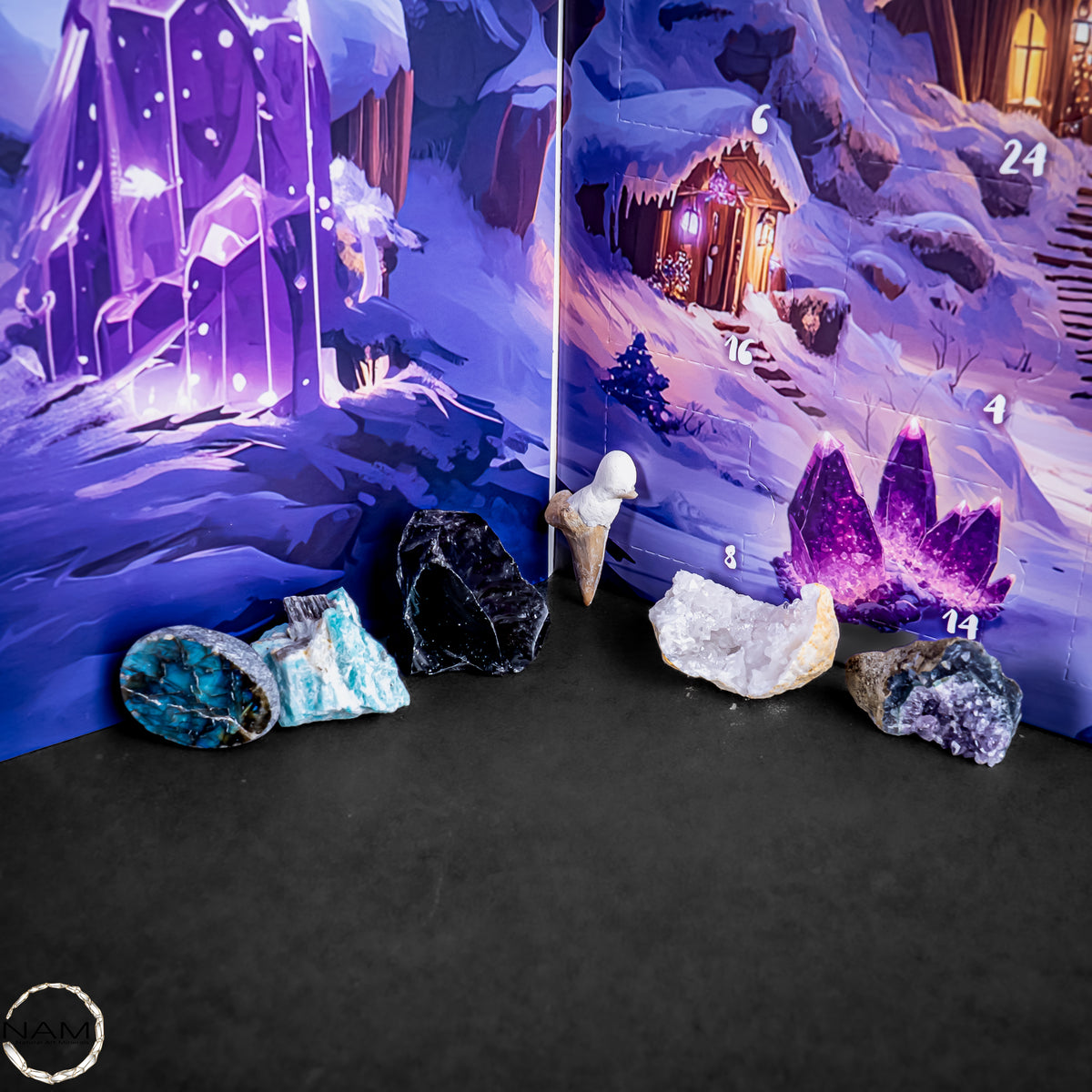 Edelstein-Adventskalender – 24 funkelnde Naturschätze