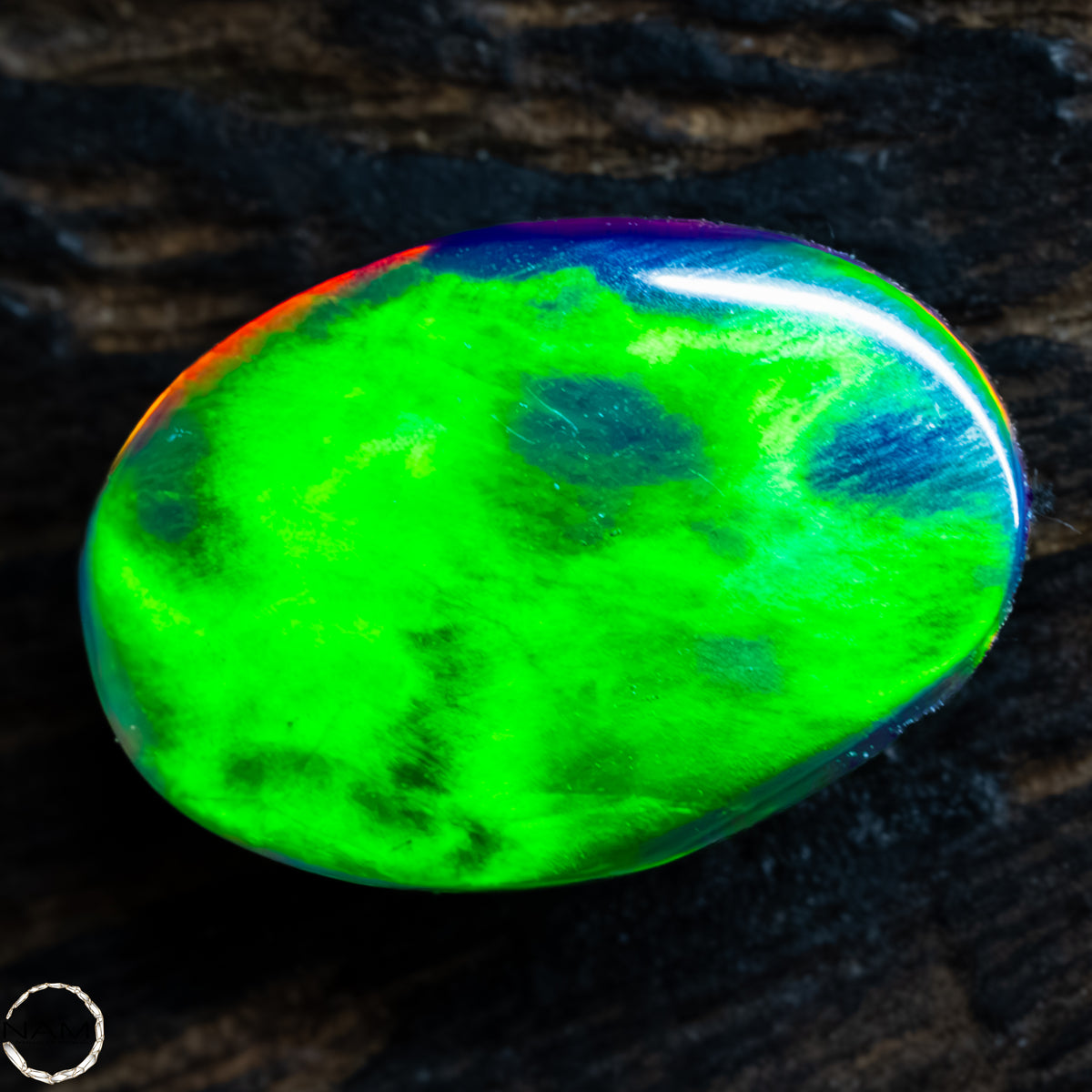 Großer Schwarzer Opal Cabochon -  0,51g - 2,55Ct