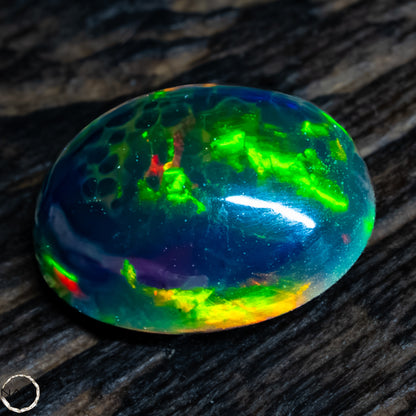 Großer Schwarzer Opal Cabochon -  0,32g -1,6Ct