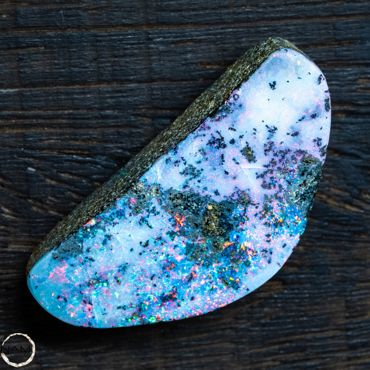 Natürlicher  Boulder Opal aus Australien Edelsteinqualität -  11,14g -55,7Ct